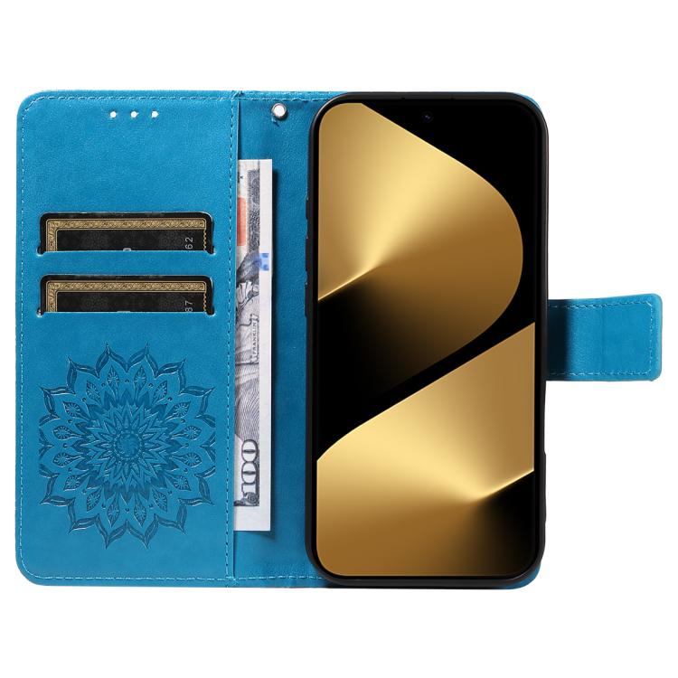 For Huawei Pura 80 Ultra 5G Embossed Sunflower Pattern Flip Leather Phone Case