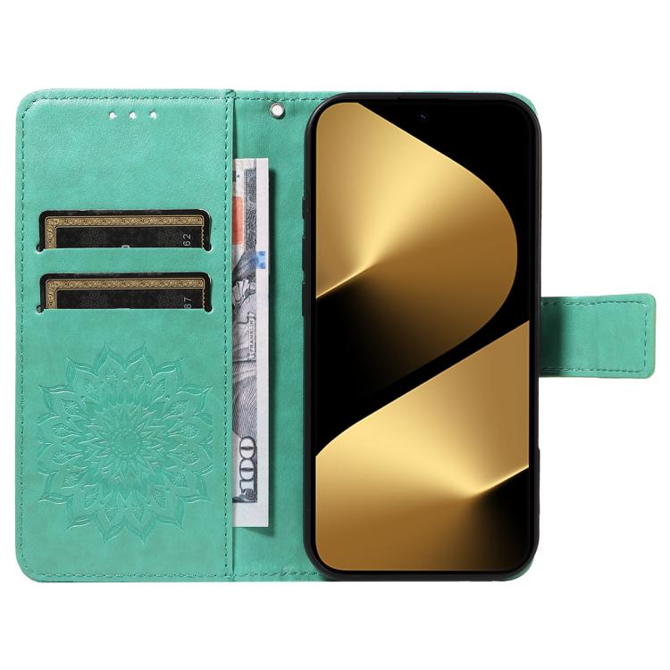 For Huawei Pura 80 Ultra 5G Embossed Sunflower Pattern Flip Leather Phone Case