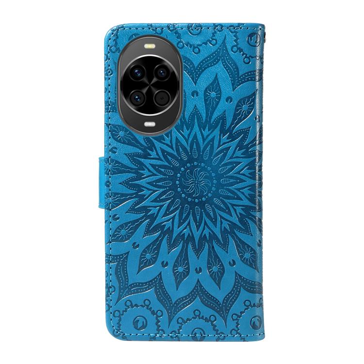 For Huawei nova 14 5G / 14 Lite 5G Embossed Sunflower Pattern Flip Leather Phone Case
