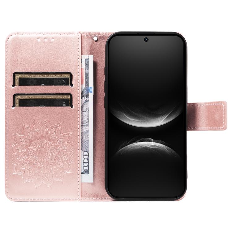 For Huawei nova 14 5G / 14 Lite 5G Embossed Sunflower Pattern Flip Leather Phone Case