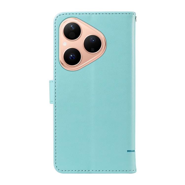 For Huawei Pura 80 5G Adorable Cat Embossed Pattern Flip Leather Phone Case