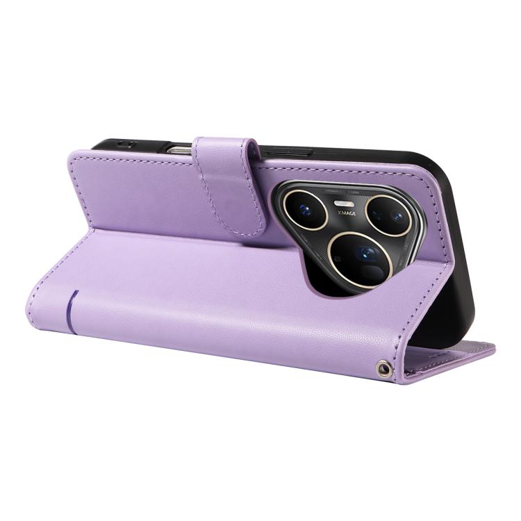 For Huawei Pura 80 Ultra 5G Adorable Cat Embossed Pattern Flip Leather Phone Case