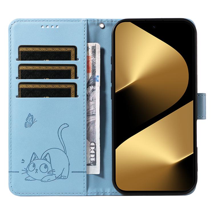 For Huawei Pura 80 Ultra 5G Adorable Cat Embossed Pattern Flip Leather Phone Case