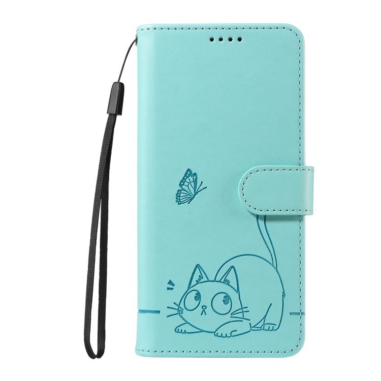 For OnePlus 15 Adorable Cat Embossed Pattern Flip Leather Phone Case