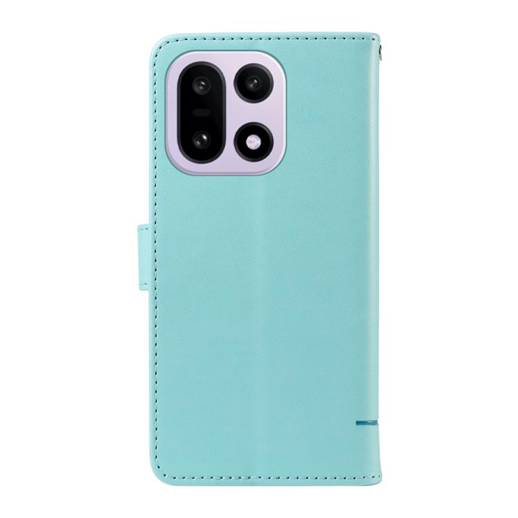 For OnePlus 15 Adorable Cat Embossed Pattern Flip Leather Phone Case