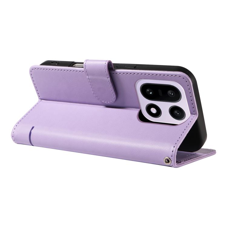For OnePlus 15 Adorable Cat Embossed Pattern Flip Leather Phone Case