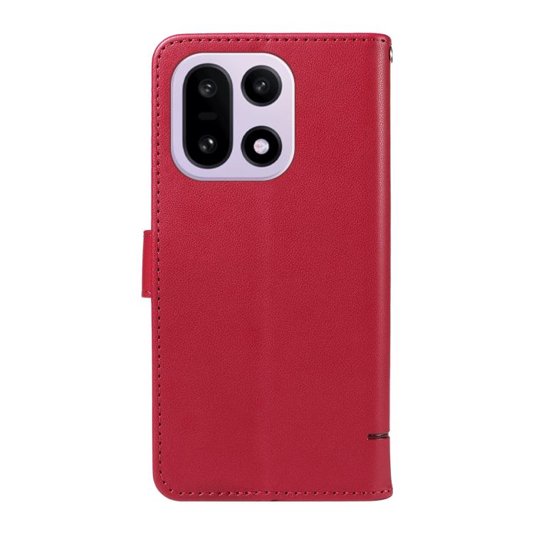 For OnePlus 15 Adorable Cat Embossed Pattern Flip Leather Phone Case
