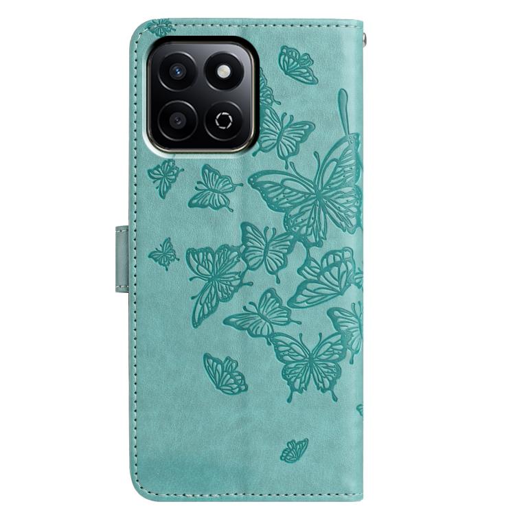 For Honor X6c 4G Butterfly Flutter Pattern Embossed Leather Phone Case
