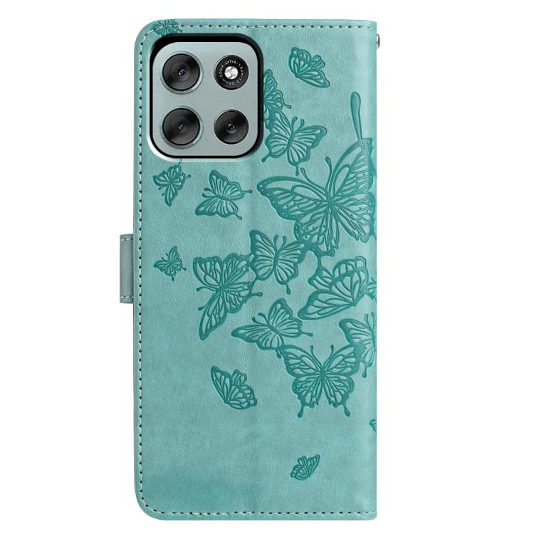 For Motorola Moto G56 5G Butterfly Flutter Pattern Embossed Leather Phone Case