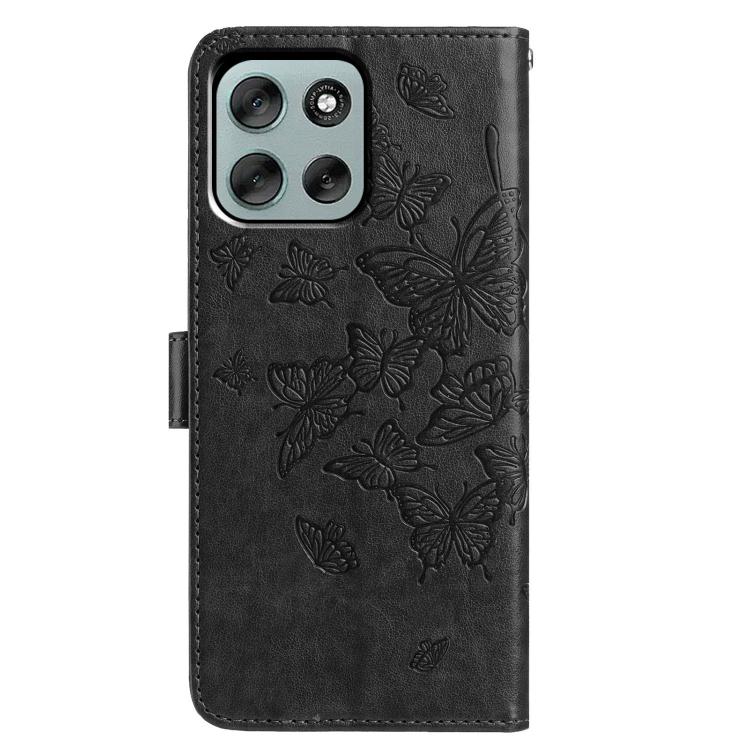For Motorola Moto G56 5G Butterfly Flutter Pattern Embossed Leather Phone Case