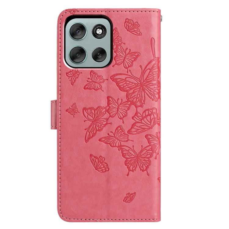 For Motorola Moto G56 5G Butterfly Flutter Pattern Embossed Leather Phone Case