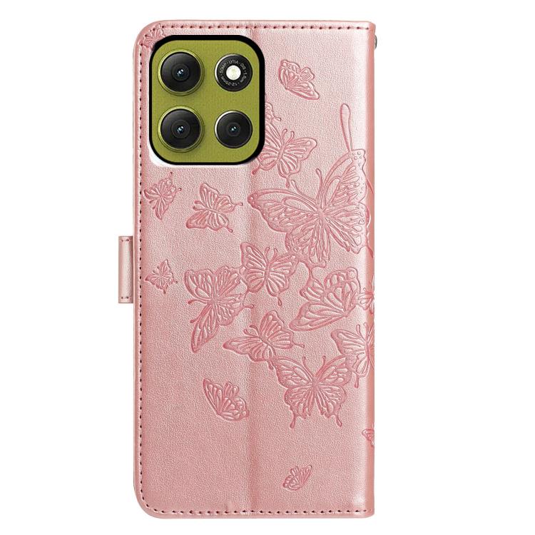 For Motorola Moto G86 5G Butterfly Flutter Pattern Embossed Leather Phone Case