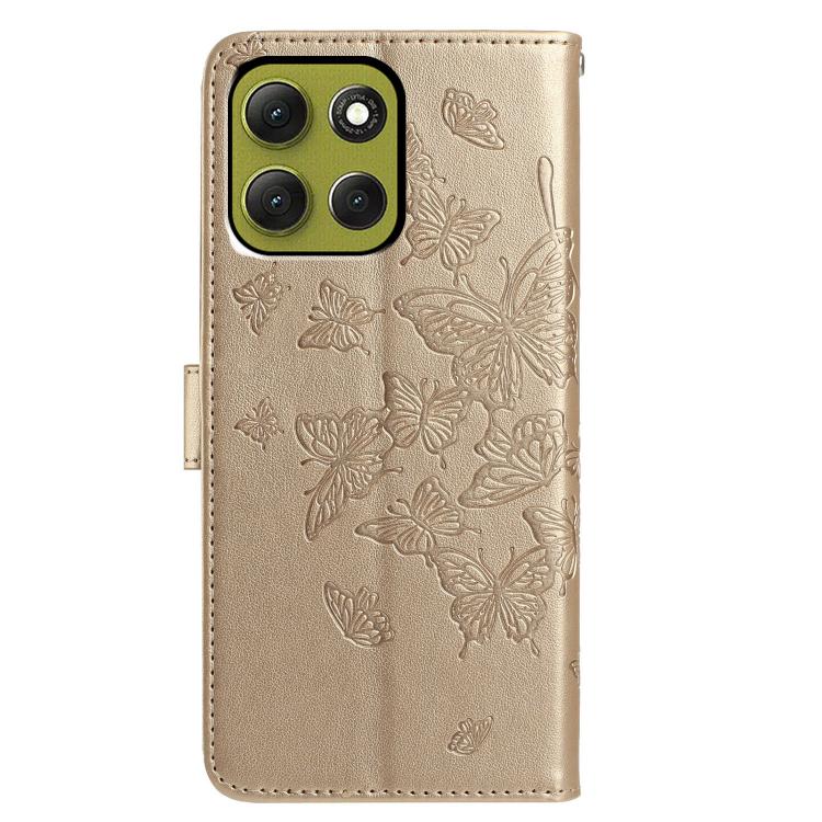 For Motorola Moto G86 5G Butterfly Flutter Pattern Embossed Leather Phone Case
