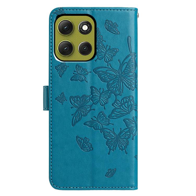 For Motorola Moto G86 5G Butterfly Flutter Pattern Embossed Leather Phone Case