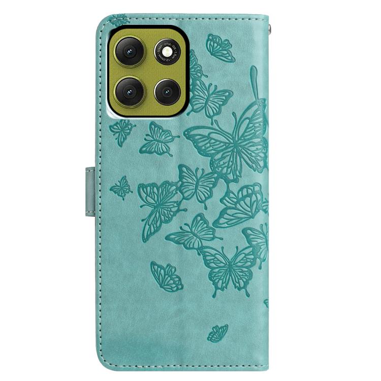For Motorola Moto G86 5G Butterfly Flutter Pattern Embossed Leather Phone Case