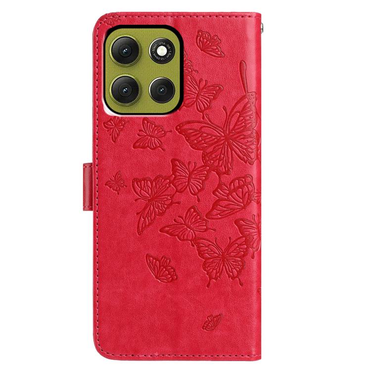 For Motorola Moto G86 5G Butterfly Flutter Pattern Embossed Leather Phone Case