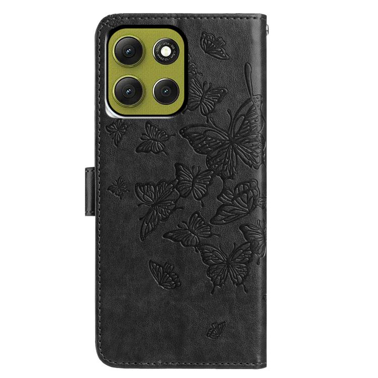 For Motorola Moto G86 5G Butterfly Flutter Pattern Embossed Leather Phone Case