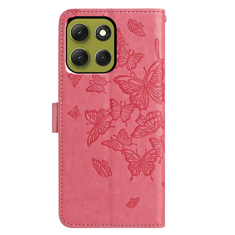 For Motorola Moto G86 5G Butterfly Flutter Pattern Embossed Leather Phone Case