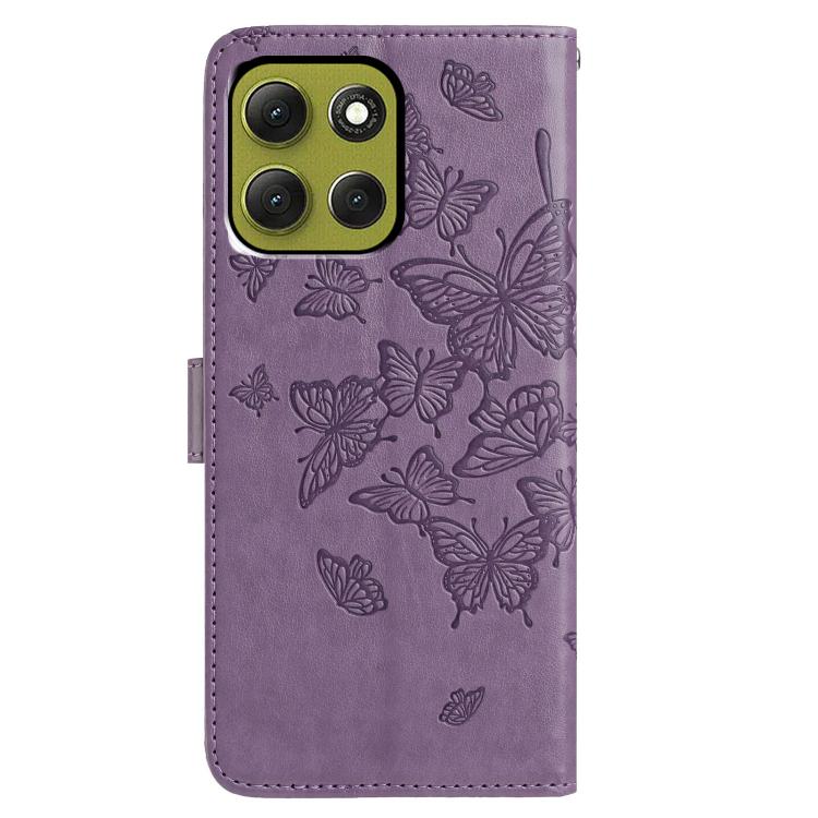 For Motorola Moto G86 5G Butterfly Flutter Pattern Embossed Leather Phone Case