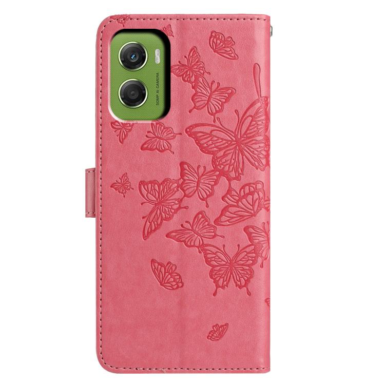 For Motorola Moto G06 4G Butterfly Flutter Pattern Embossed Leather Phone Case