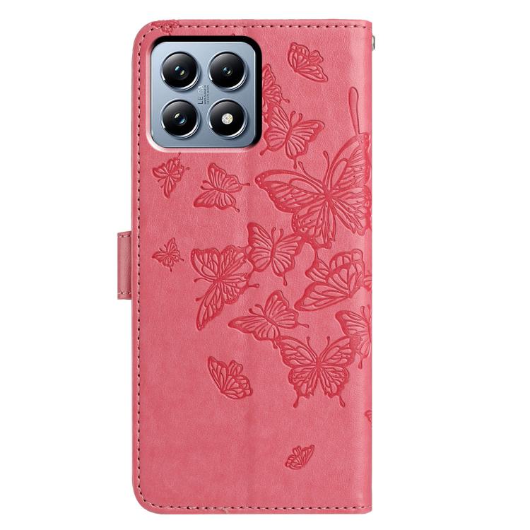 For Xiaomi 15T 5G Butterfly Flutter Pattern Embossed Leather Phone Case