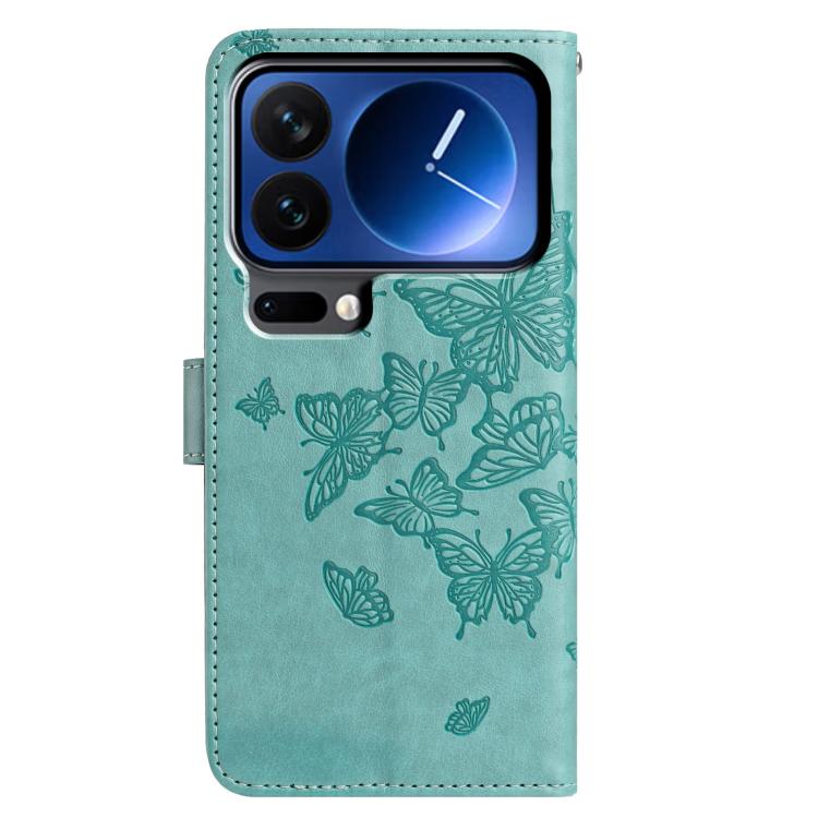 For Xiaomi 17 Pro Max Butterfly Flutter Pattern Embossed Leather Phone Case