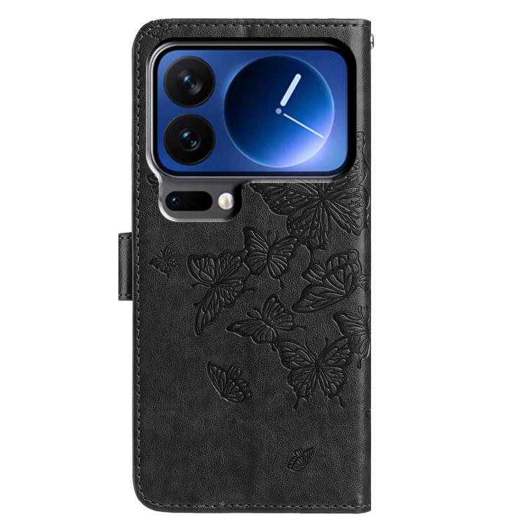 For Xiaomi 17 Pro Max Butterfly Flutter Pattern Embossed Leather Phone Case