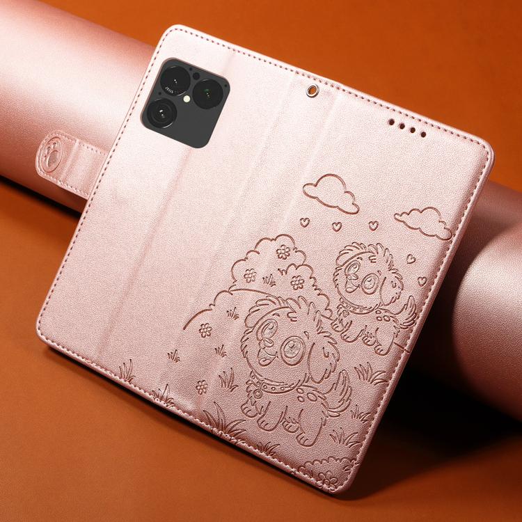 For Sony Xperia 1 VIII 2026 Embossed Heart Dog RFID Blocking Wallet Leather Phone Case