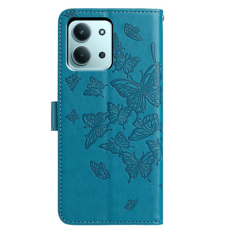 For Redmi 15C 5G / 4G EU 173mm Butterfly Flutter Pattern Embossed Leather Phone Case