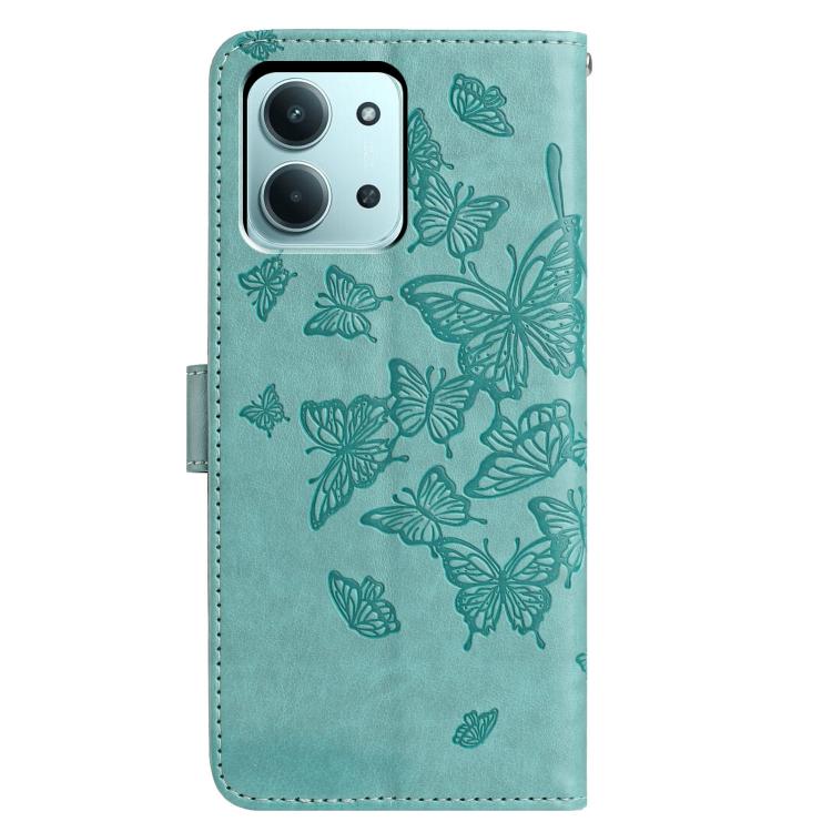 For Redmi 15C 5G / 4G EU 173mm Butterfly Flutter Pattern Embossed Leather Phone Case