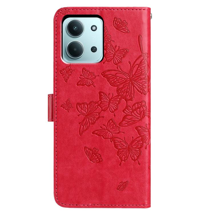 For Redmi 15C 5G / 4G Global 171mm Butterfly Flutter Pattern Embossed Leather Phone Case