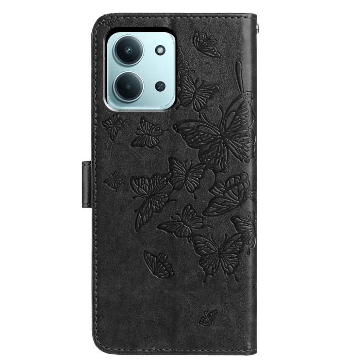For Redmi 15C 5G / 4G Global 171mm Butterfly Flutter Pattern Embossed Leather Phone Case