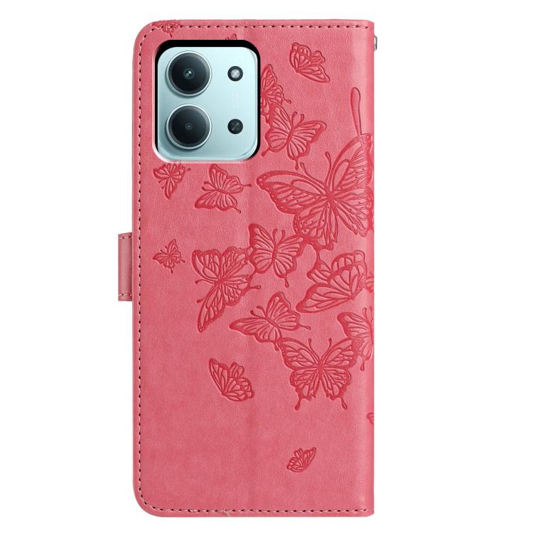 For Redmi 15C 5G / 4G Global 171mm Butterfly Flutter Pattern Embossed Leather Phone Case