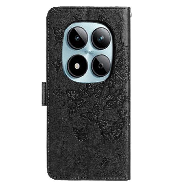 For Redmi Note 15 Pro+ 5G Global 163.3mm Butterfly Flutter Pattern Embossed Leather Phone Case
