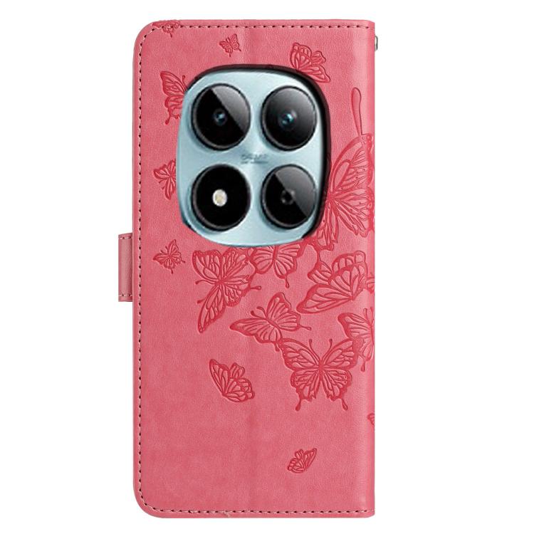 For Redmi Note 15 Pro+ 5G Global 163.3mm Butterfly Flutter Pattern Embossed Leather Phone Case