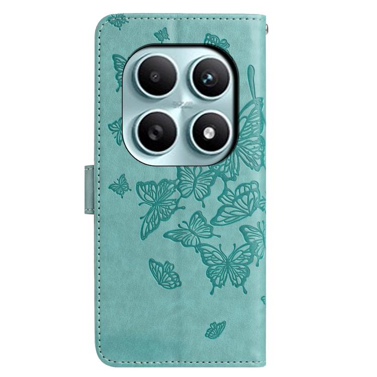 For Redmi Note 15 4G / 5G Global 164mm Butterfly Flutter Pattern Embossed Leather Phone Case