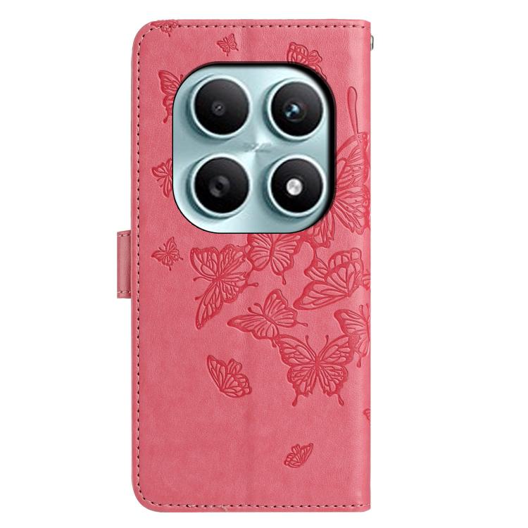 For Redmi Note 15 4G / 5G Global 164mm Butterfly Flutter Pattern Embossed Leather Phone Case