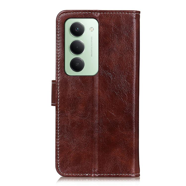 For Redmi 15 5G Global / 15 4G SEA 169.5mm Retro Crazy Horse Texture Leather Phone Case