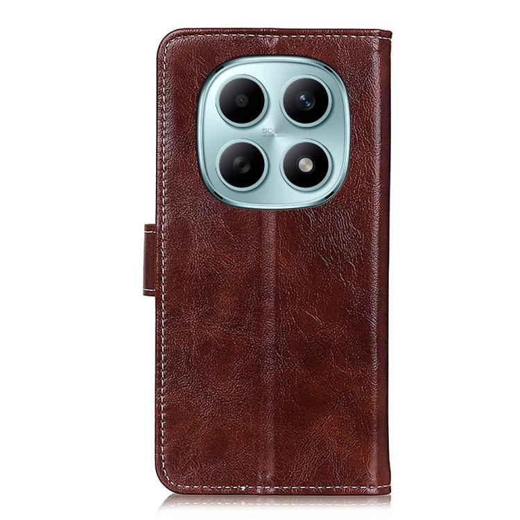 For Redmi Note 15 5G Global 164mm Retro Crazy Horse Texture Leather Phone Case