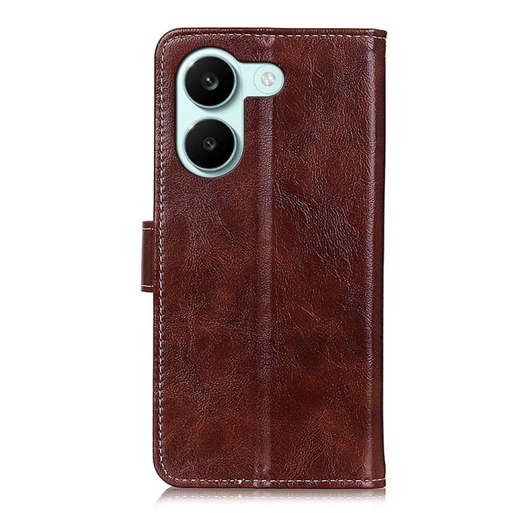 For Redmi Turbo 5 5G / Poco X8 Pro 5G Retro Crazy Horse Texture Leather Phone Case