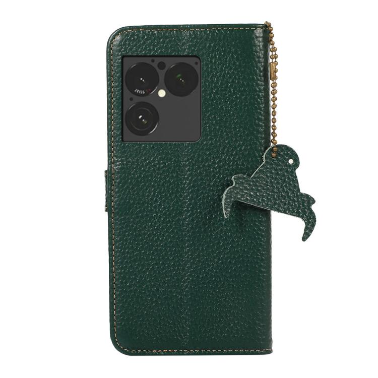 For Sony Xperia 1 VIII Genuine Leather Litchi Texture RFID Leather Phone Case