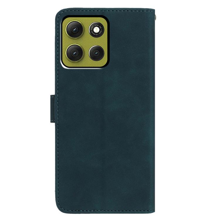For Motorola Moto G86 5G Moonlit Butterfly Dance Pattern Embossed Leather Phone Case