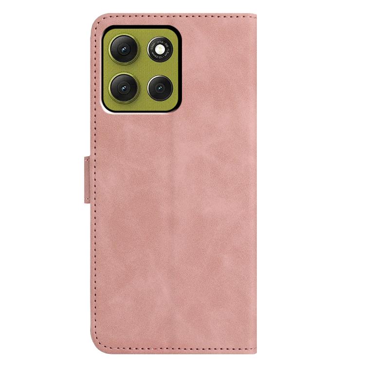 For Motorola Moto G86 5G Moonlit Butterfly Dance Pattern Embossed Leather Phone Case