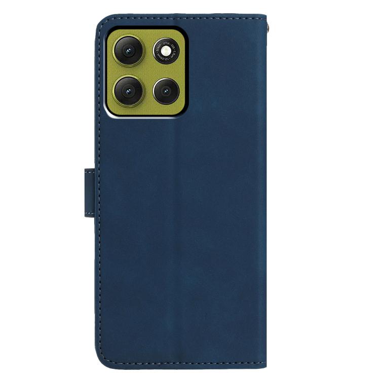 For Motorola Moto G86 5G Moonlit Butterfly Dance Pattern Embossed Leather Phone Case