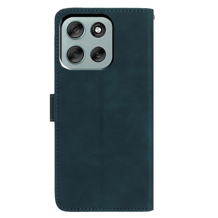 For Motorola Moto G56 5G Moonlit Butterfly Dance Pattern Embossed Leather Phone Case