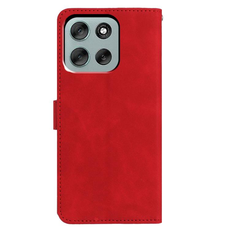 For Motorola Moto G56 5G Moonlit Butterfly Dance Pattern Embossed Leather Phone Case