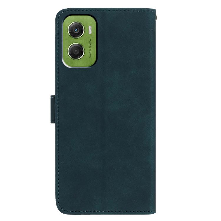 For Motorola Moto G06 4G Moonlit Butterfly Dance Pattern Embossed Leather Phone Case