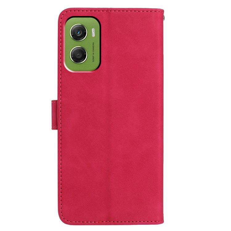 For Motorola Moto G06 4G Moonlit Butterfly Dance Pattern Embossed Leather Phone Case