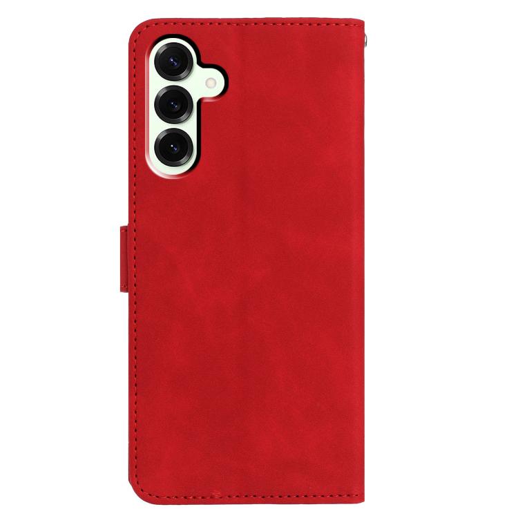 For Samsung Galaxy S25 FE 5G Moonlit Butterfly Dance Pattern Embossed Leather Phone Case