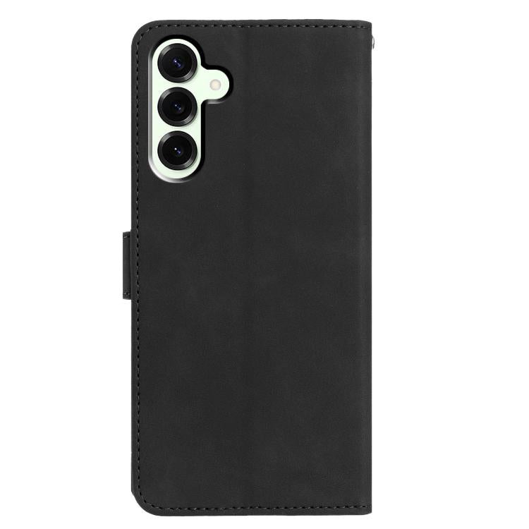 For Samsung Galaxy S25 FE 5G Moonlit Butterfly Dance Pattern Embossed Leather Phone Case